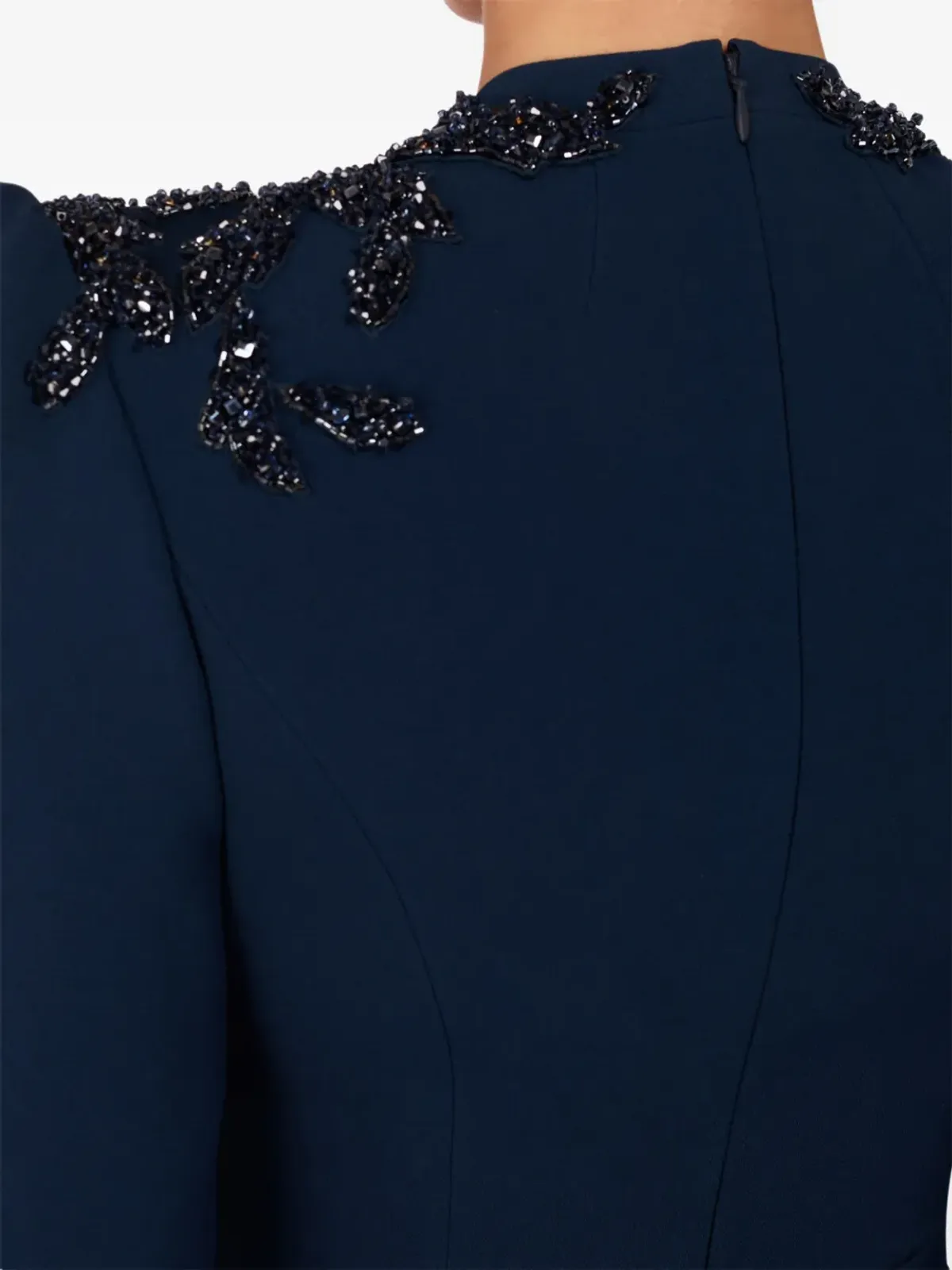 Jenny Packham エンベリッシュドショルダーズVネックマキシドレス - 画像4