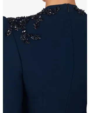 Jenny Packham エンベリッシュドショルダーズVネックマキシドレス - サムネイル4