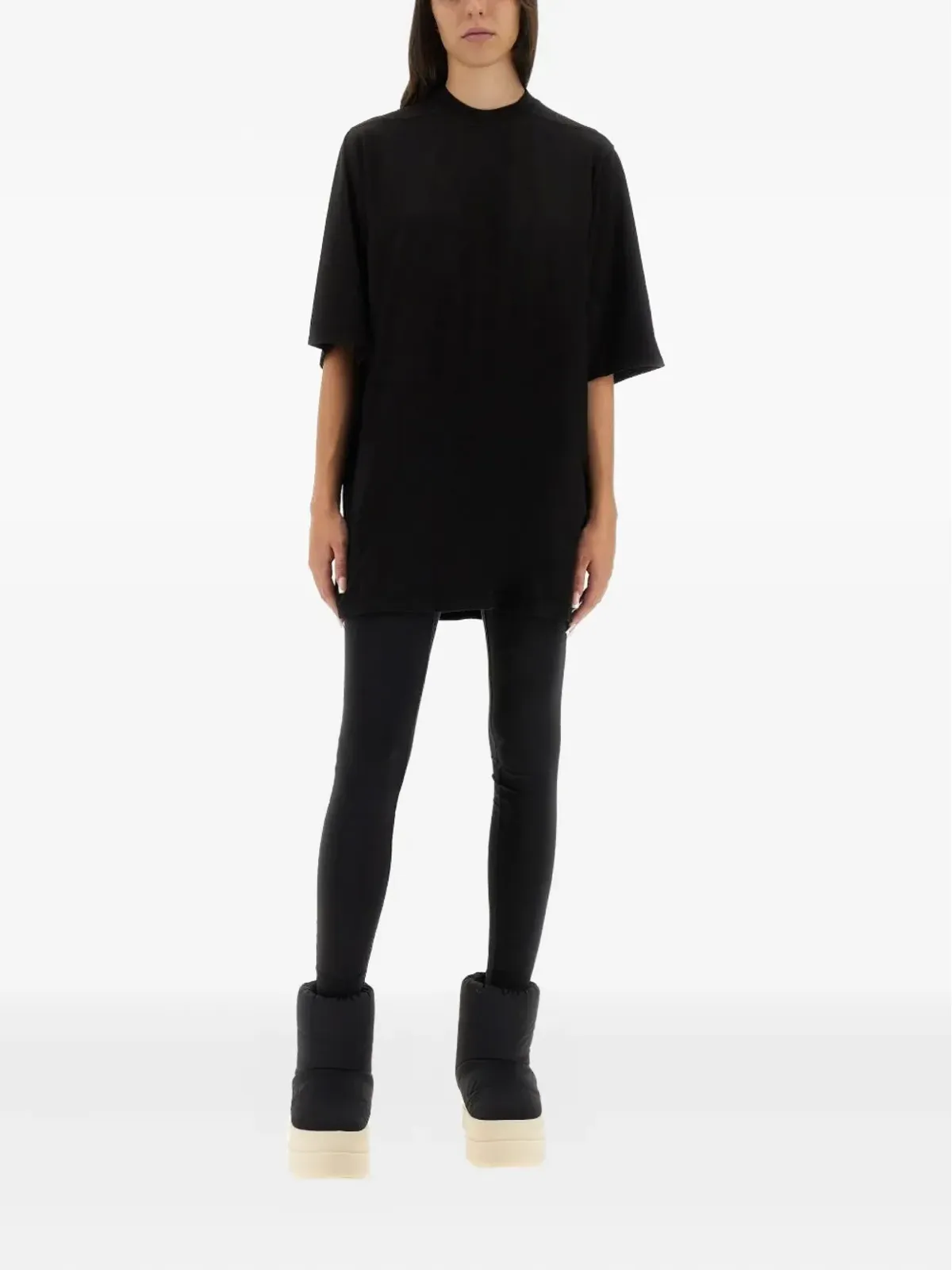 Rick Owens DRKSHDW ジャンボSS コットンTシャツ - ブラック - 画像2