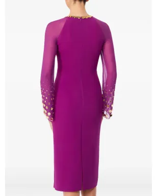 Jenny Packham Eurabia メッシュ袖ミディドレス - サムネイル3