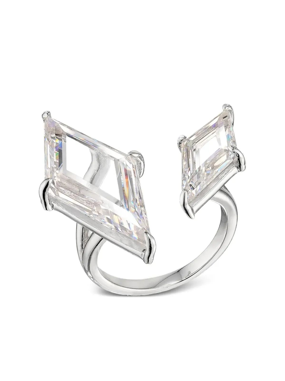Anabela Chan Trinity's Shatter white sapphire ring - 画像3