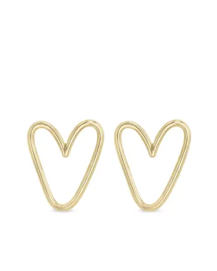 Zoë Chicco 14K イエローゴールド オープンハート イヤリング - サムネイル1