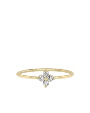 Zoë Chicco 14K イエローゴールド クアッド ダイヤモンド リング - サムネイル1