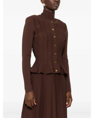 Elisabetta Franchi プリーツボタンカーディガン - サムネイル3