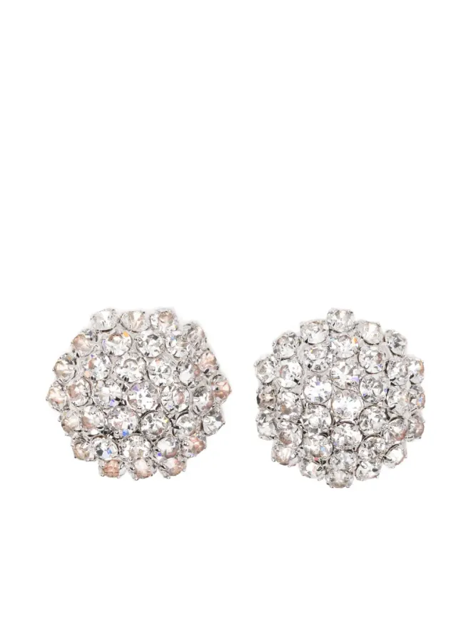 self-portrait Self-Portrait クリスタルフラワーイヤリング - シルバーの商品画像