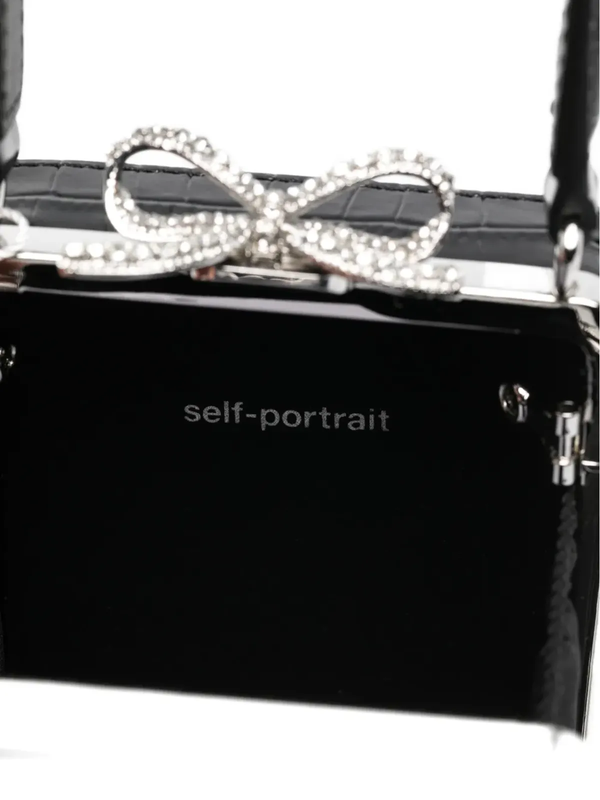 Self-Portrait ボウディテール トップハンドル ミニバッグ - 画像5
