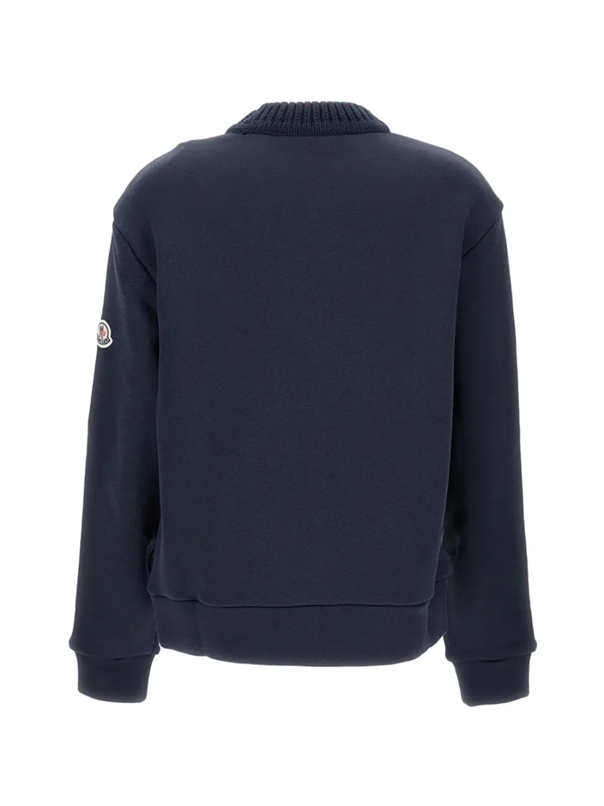 Moncler リブ付き袖口の刺繍スウェット - ブルー - 画像2