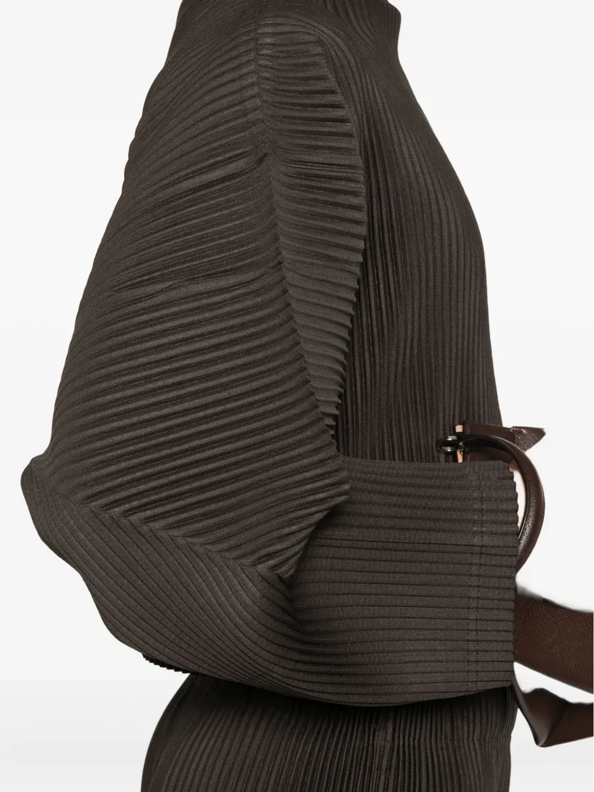 Homme Plissé Issey Miyake Mc June プリーツ入りハイネックTシャツ - 画像5