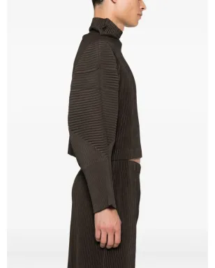 Homme Plissé Issey Miyake Mc June プリーツ入りハイネックTシャツ - サムネイル3