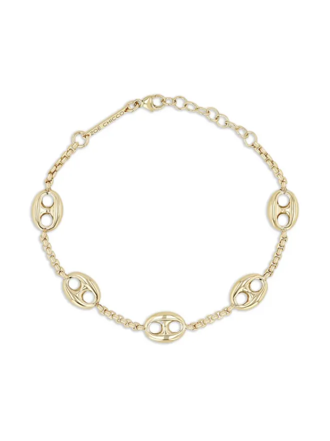 Zoe Chicco Zoë Chicco 14K イエローゴールド チャーム ブレスレットの商品画像