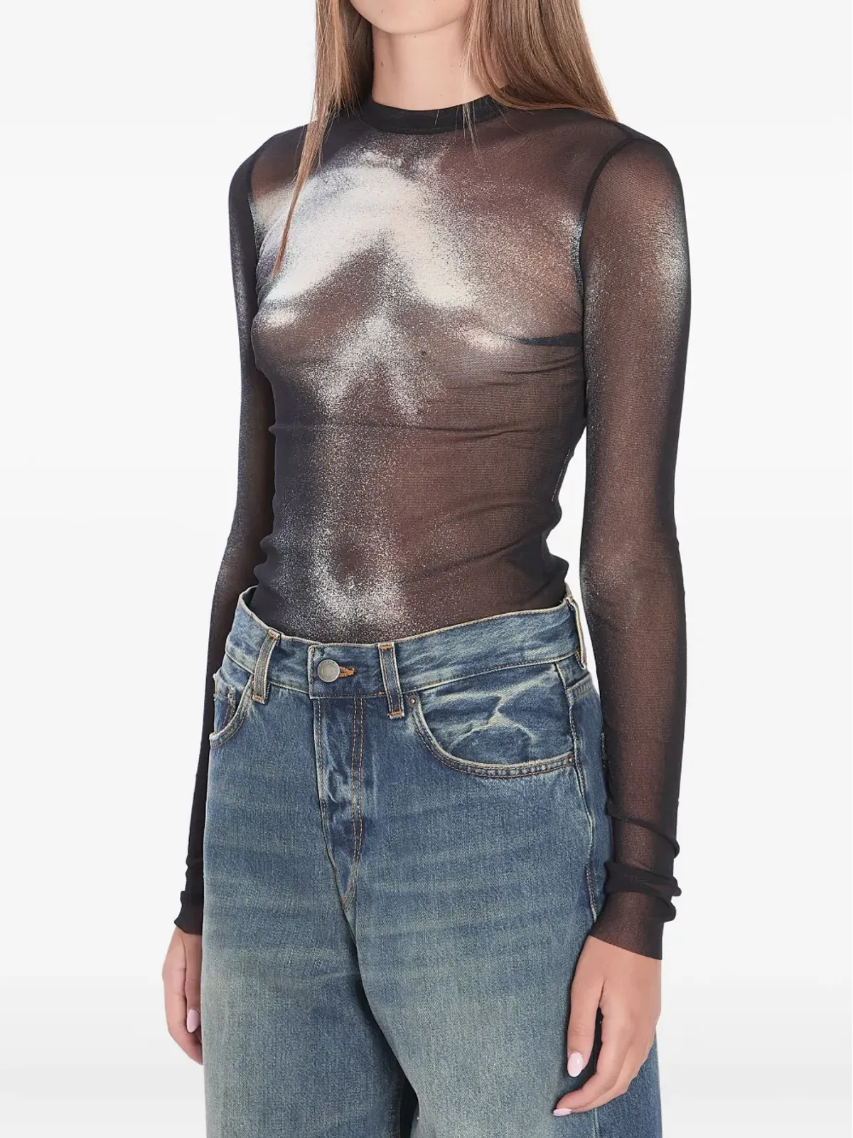 Jean Paul Gaultier Body Dust ロングスリーブトップ - 画像4