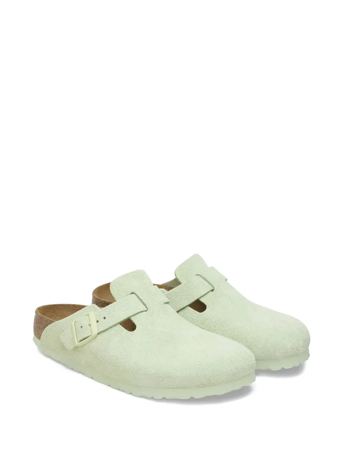 Birkenstock ボストン ソフトフットベッド バックル ミュール（グリーン） - 画像2