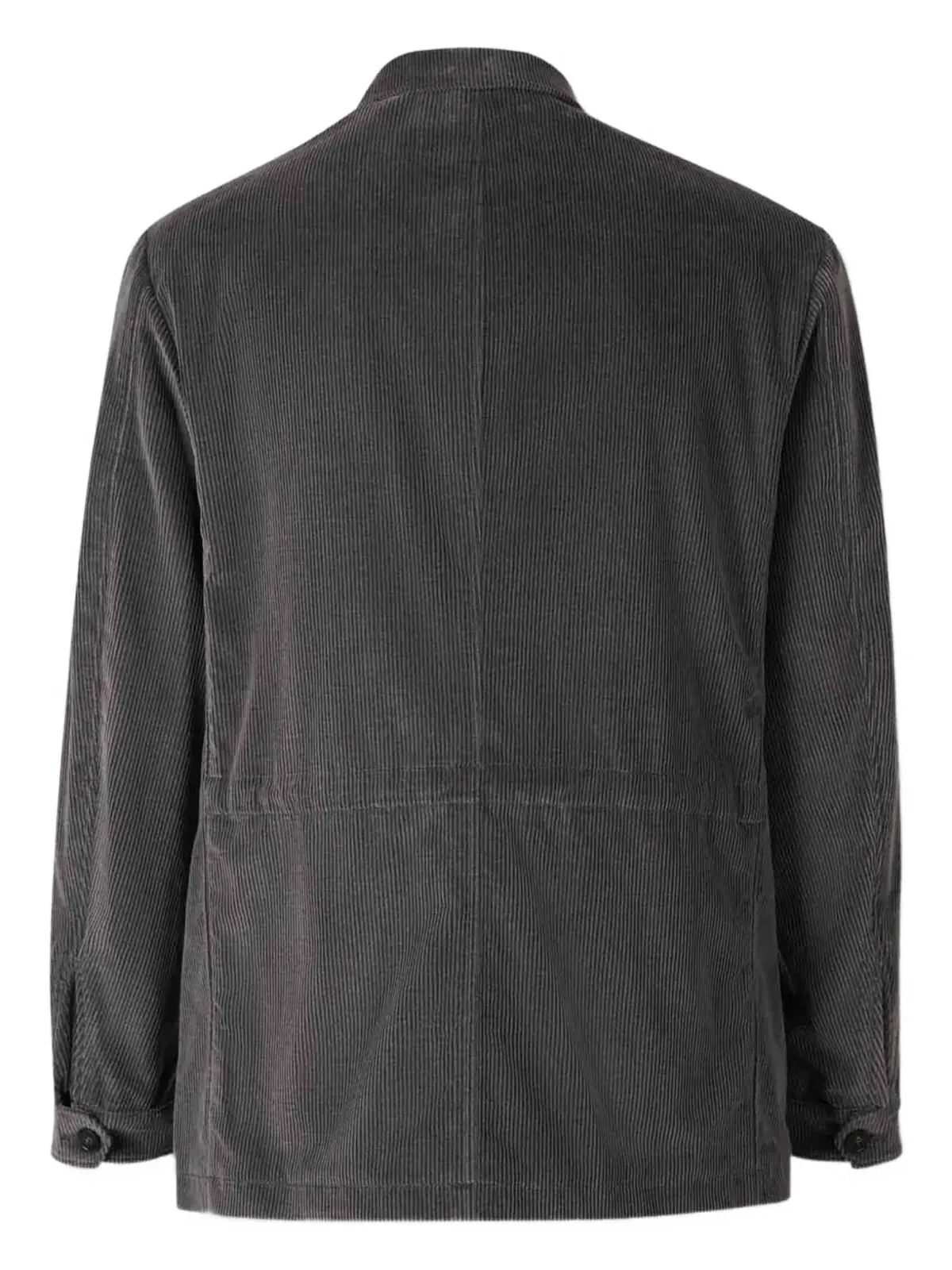 Canali コーデュロイ パッチポケット シャツジャケット - ブラウン - 画像2