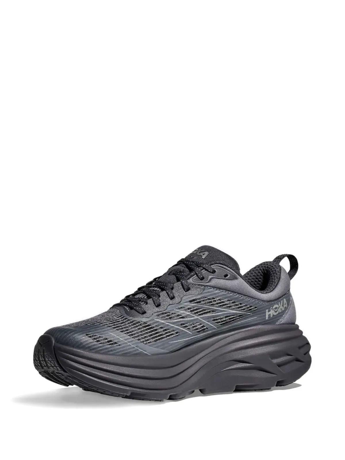 HOKA Bondi 8 TS Caged チャコールグレー/グレー スニーカー - 画像2