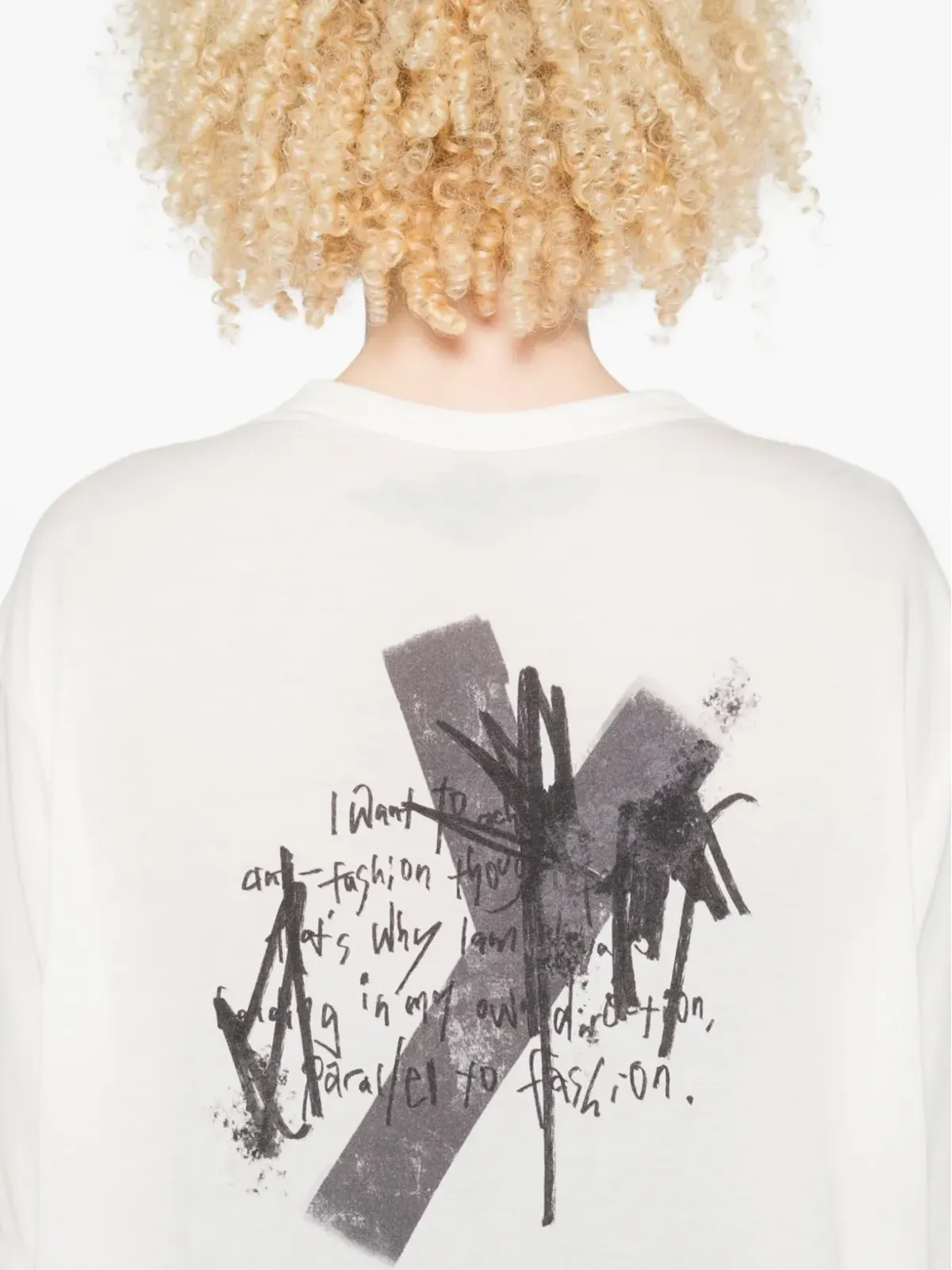 Yohji Yamamoto 半袖クルーネックTシャツ - 画像5