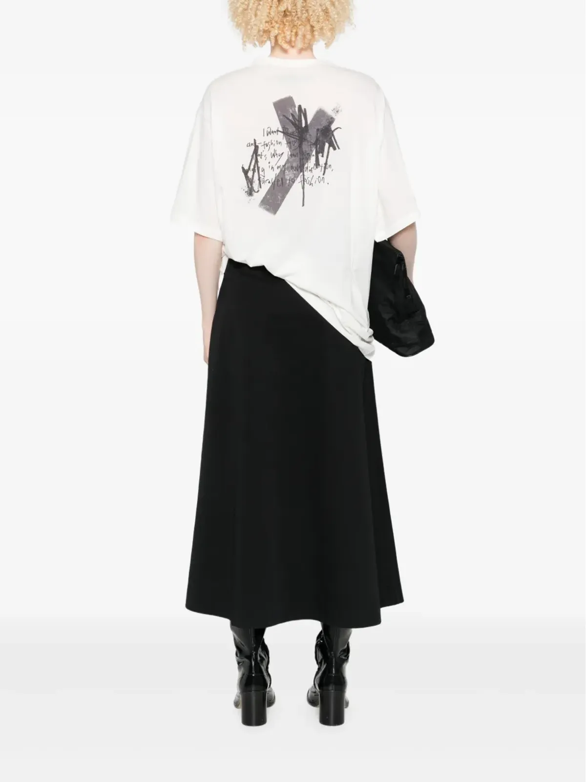 Yohji Yamamoto 半袖クルーネックTシャツ - 画像2