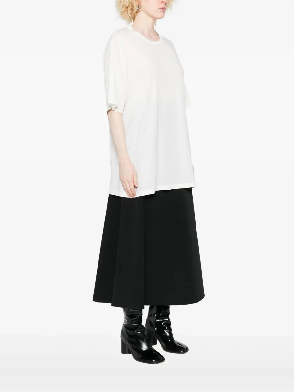Yohji Yamamoto 半袖クルーネックTシャツ - 画像4