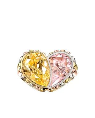 Anabela Chan 18K yellow and rose vermeil Candy Heart ring - サムネイル1