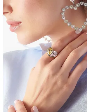 Anabela Chan 18K yellow and rose vermeil Candy Heart ring - サムネイル2