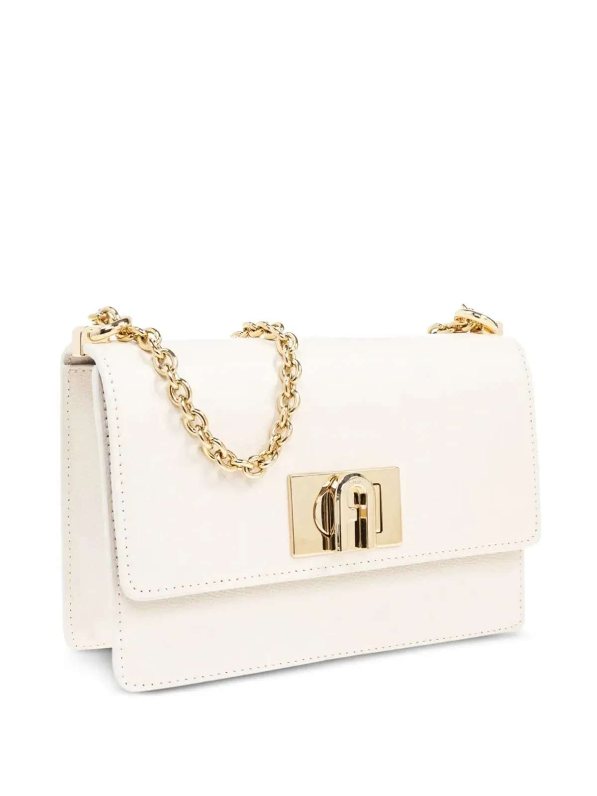 Furla ミニ1927 チェーンストラップ フラップショルダーバッグ - White - 画像2