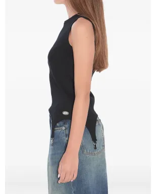 Jean Paul Gaultier リブ編みホックディテールトップ - サムネイル3
