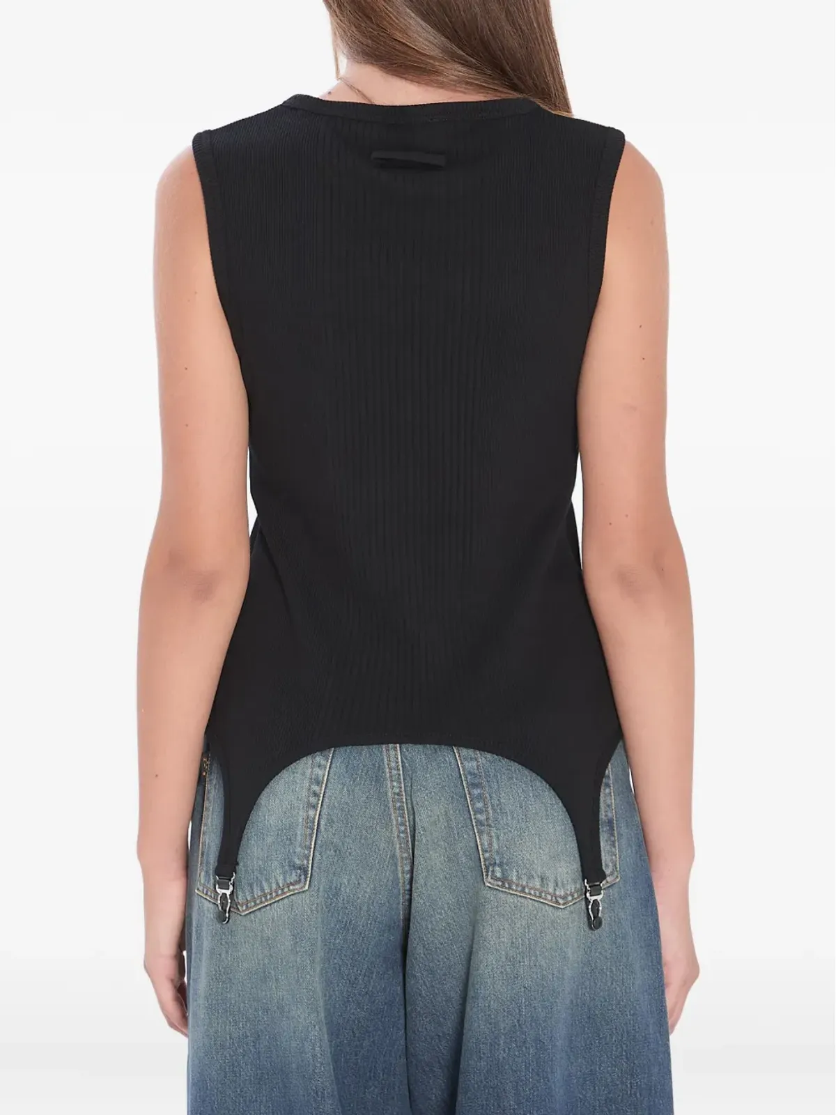 Jean Paul Gaultier リブ編みホックディテールトップ - 画像4
