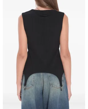 Jean Paul Gaultier リブ編みホックディテールトップ - サムネイル4