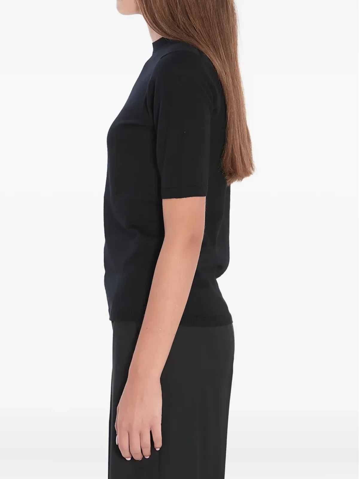 Max Mara リブ編みウール Tシャツ - 画像3