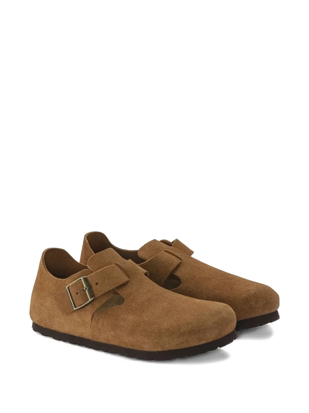 Birkenstock London mink スウェードレザー ミュール ブラウン - 画像2