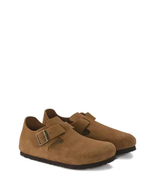 Birkenstock London mink スウェードレザー ミュール ブラウン - サムネイル2