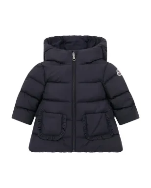 Moncler Enfant フリル付きフードダウンジャケット - サムネイル1