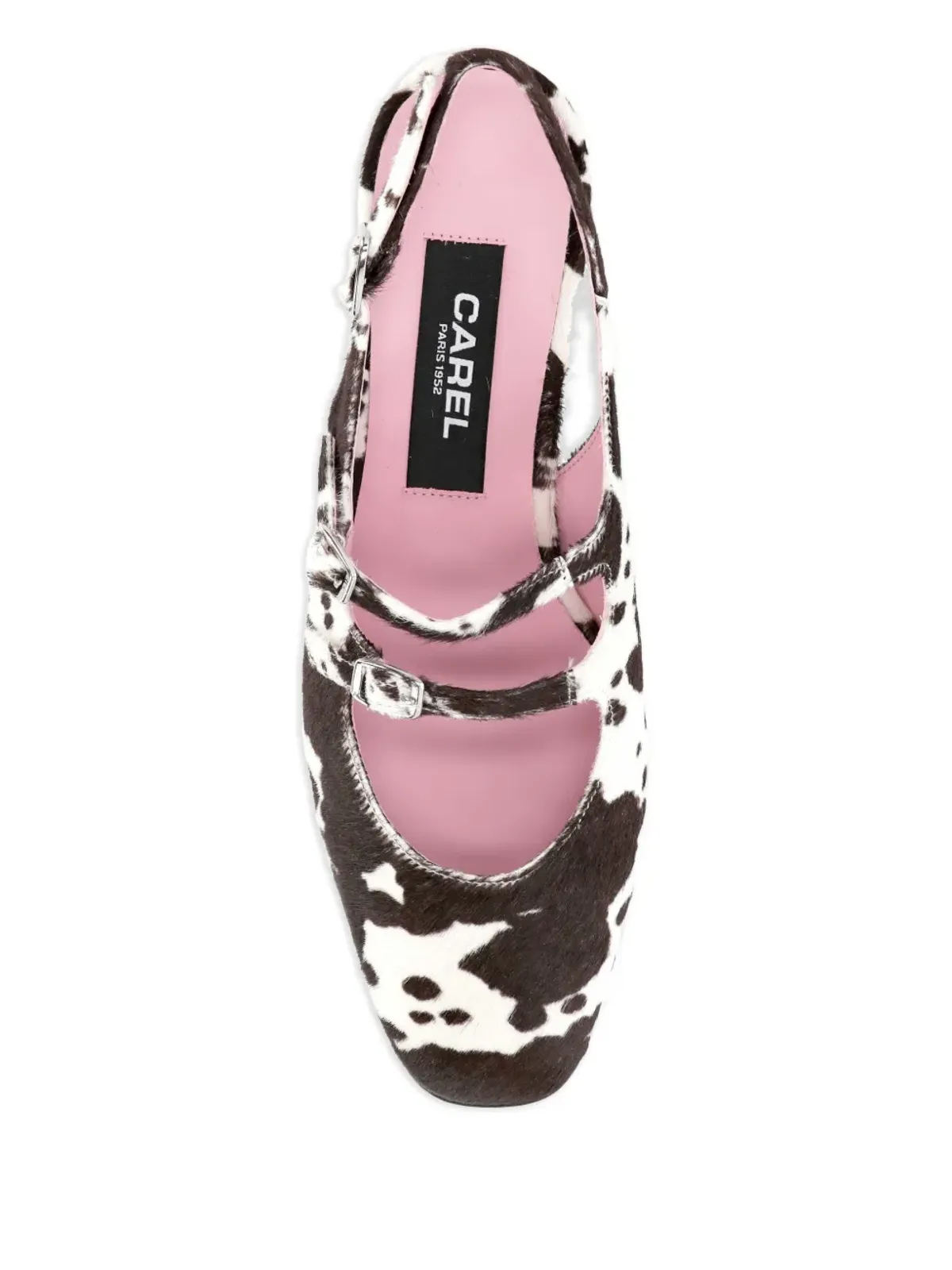 Carel Paris レザー バックル パンプス - 画像3