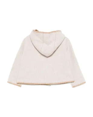 Burberry Kids フーデッド ダブルブレスト ウールコート - サムネイル2
