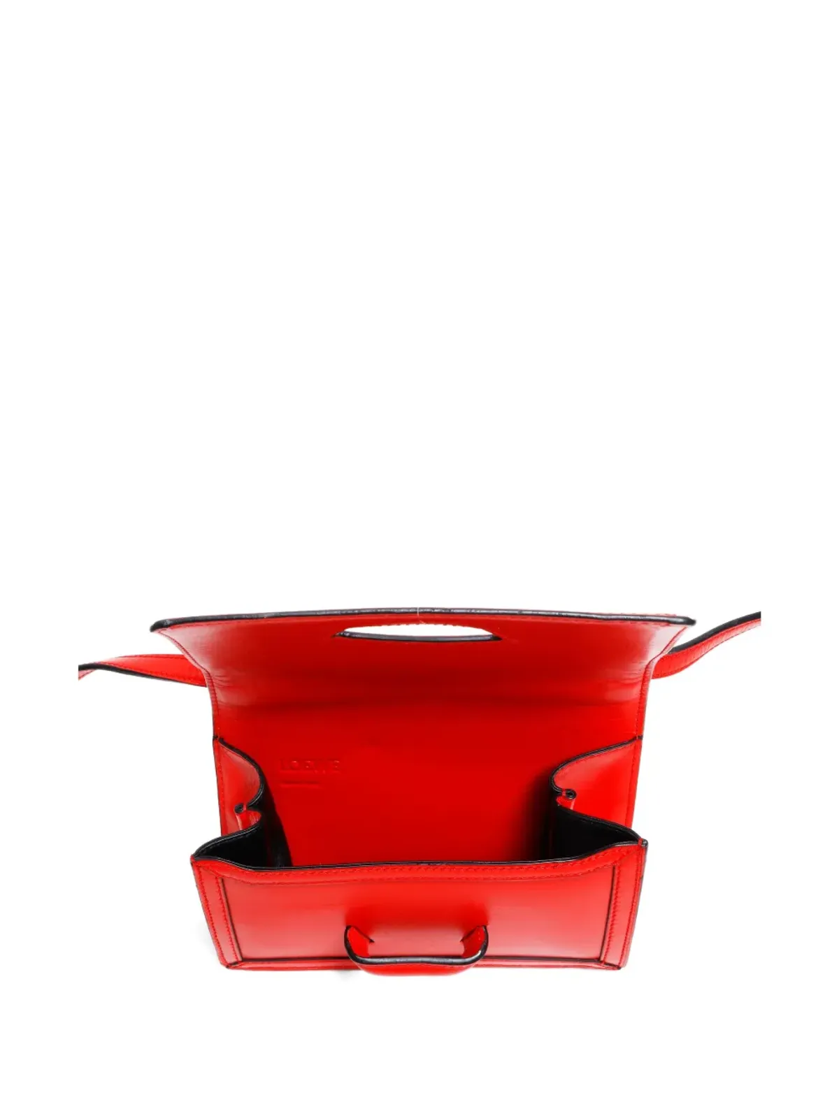 Loewe ビンテージ バルセロナ レザー クロスボディ バッグ - レッド - 画像5