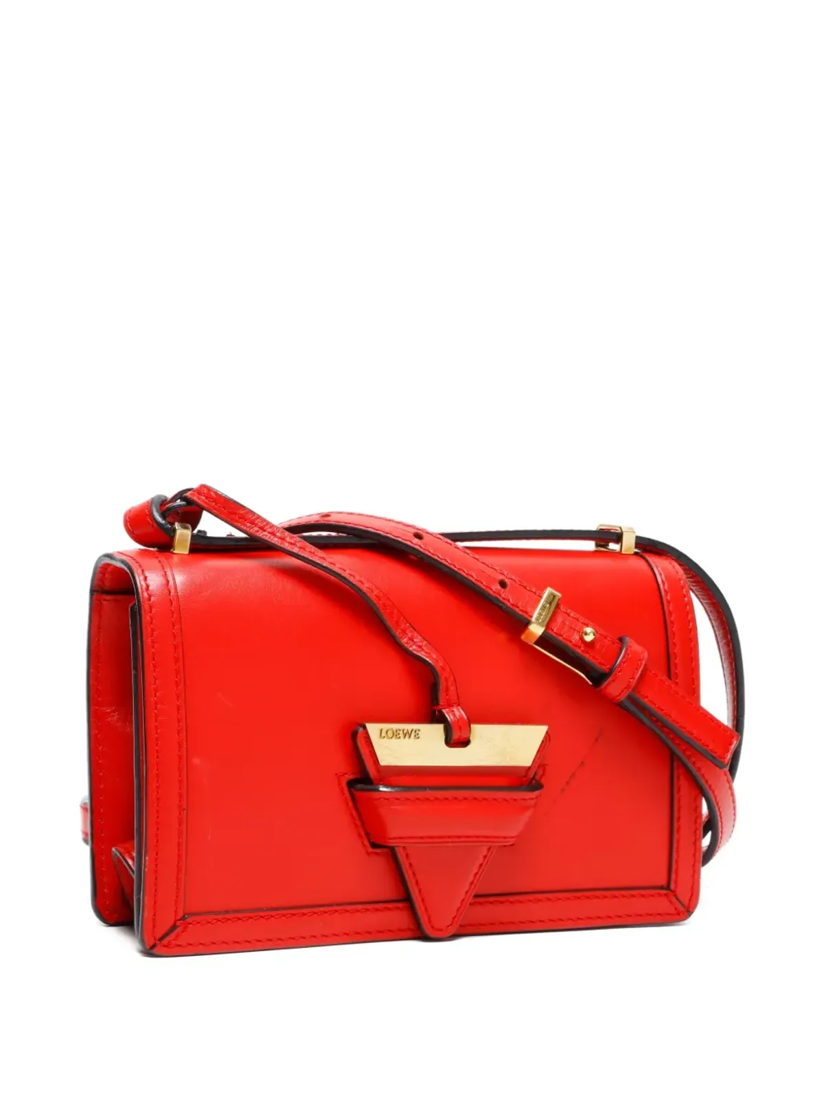 Loewe ビンテージ バルセロナ レザー クロスボディ バッグ - レッド - 画像3