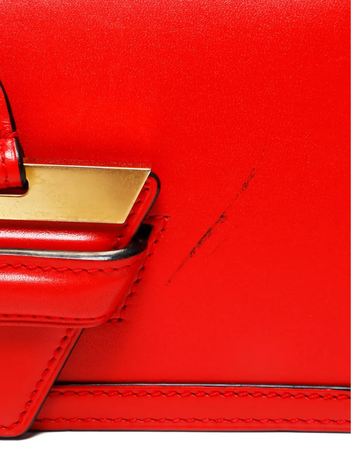 Loewe ビンテージ バルセロナ レザー クロスボディ バッグ - レッド - 画像4