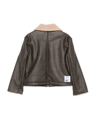 Paolo Pecora Kids シアーリングカラー ジップフロントジャケット - サムネイル2
