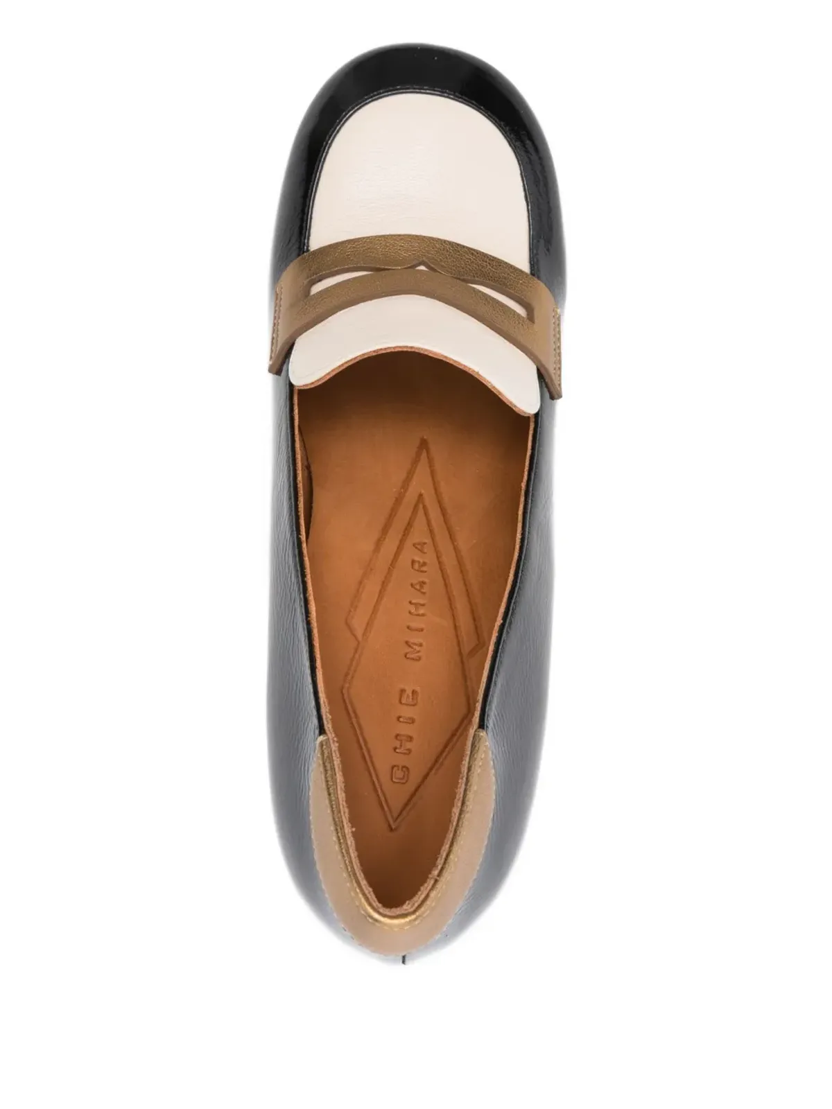 Chie Mihara block-heel loafer pumps - Black - 画像4
