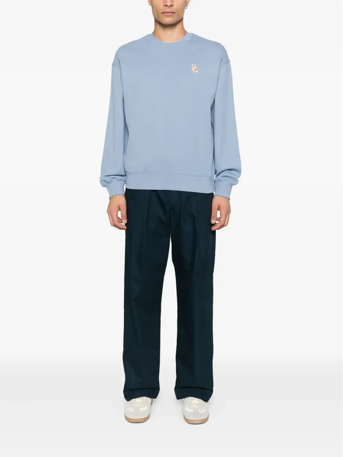 Maison Kitsuné fox-embroidered cotton sweatshirt - 画像2