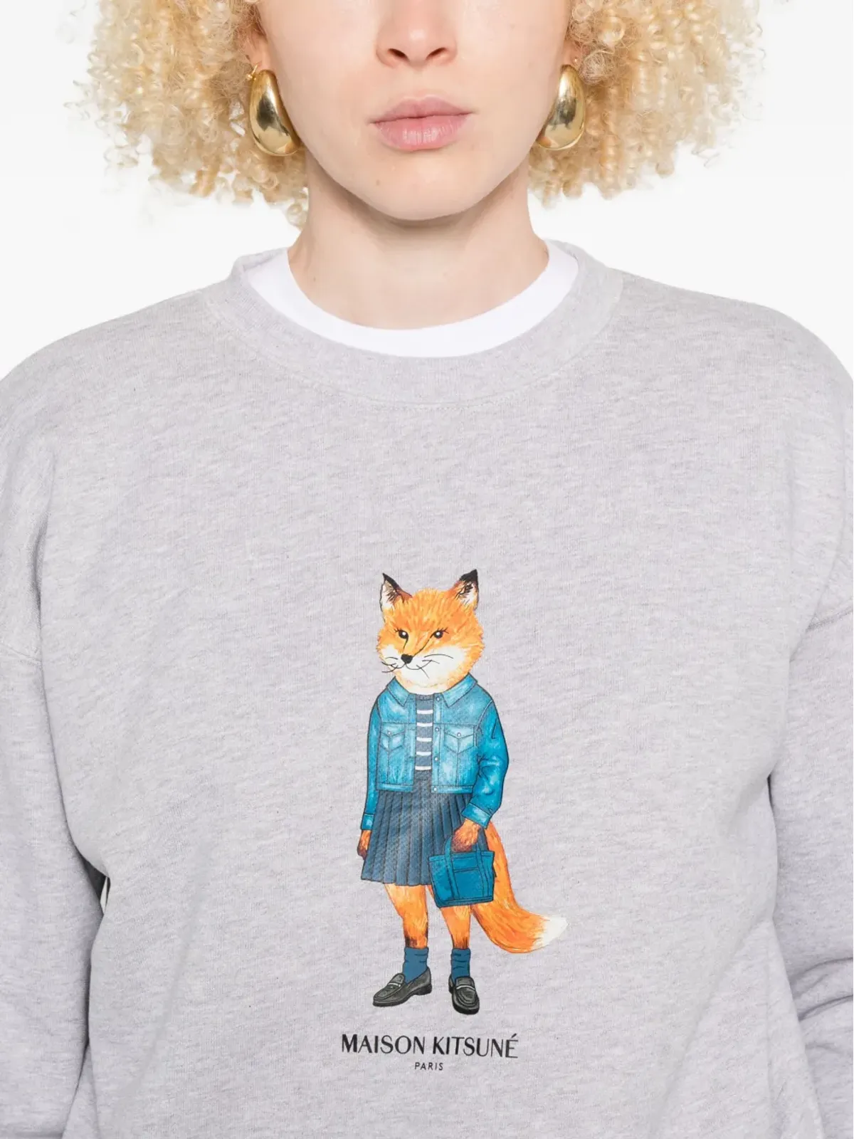 Maison Kitsuné ドレスドフォックスプリントスウェットシャツ - 画像5