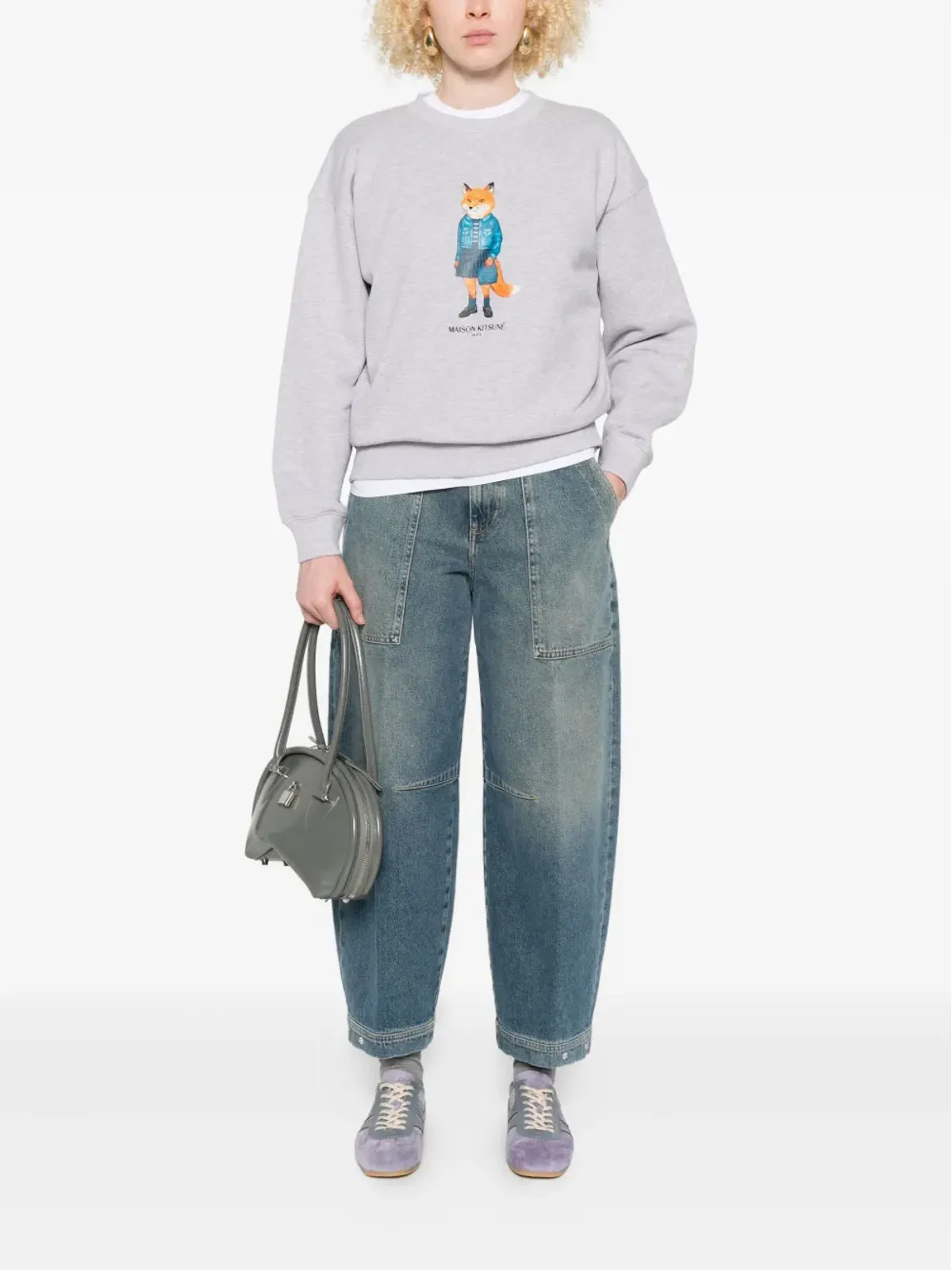 Maison Kitsuné ドレスドフォックスプリントスウェットシャツ - 画像2
