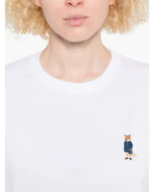 Maison Kitsuné フォックス刺繍入り Tシャツ - サムネイル5