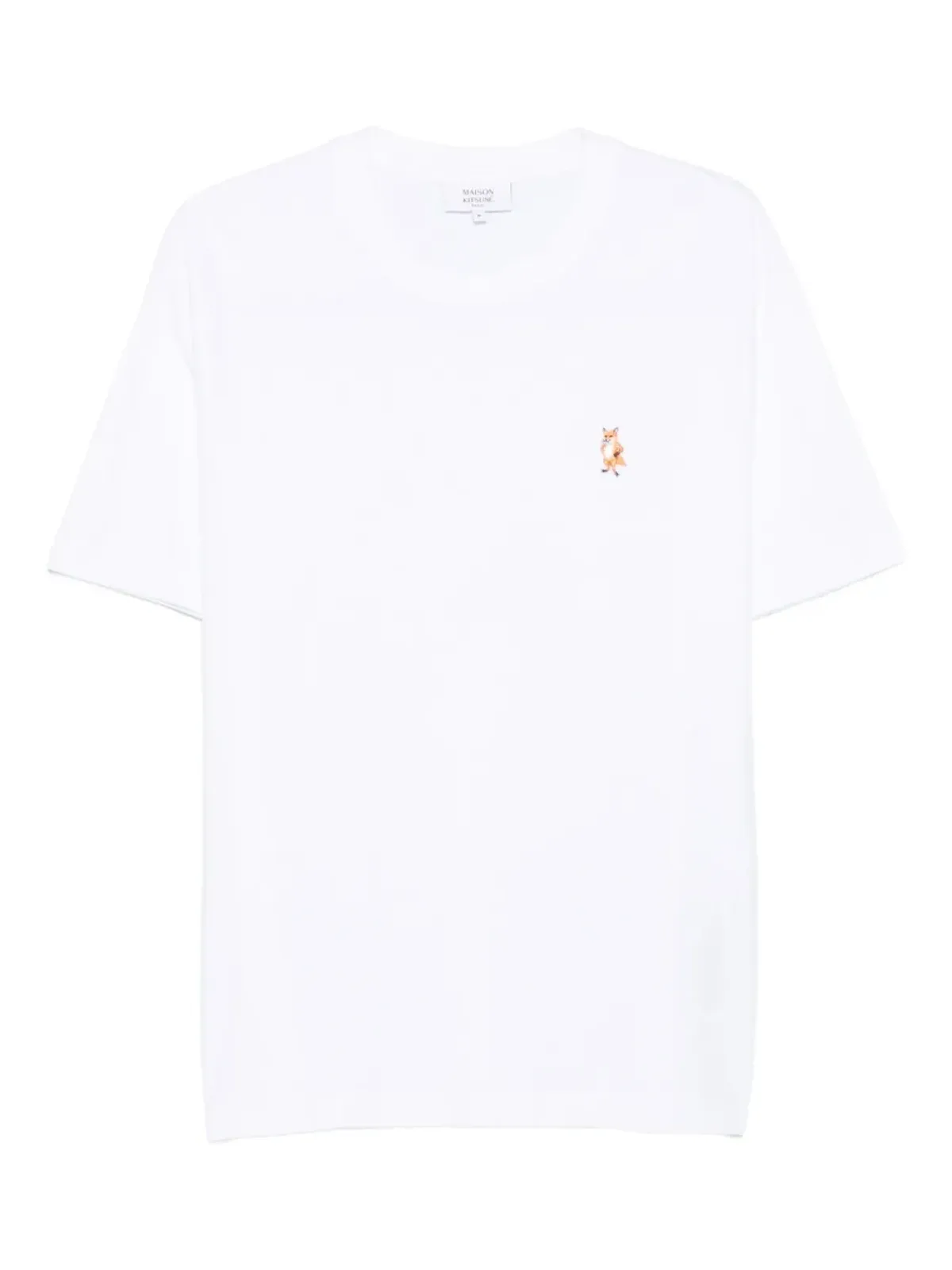 Maison Kitsuné フォックス刺繍Tシャツ - ホワイト - 画像1