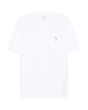 Maison Kitsuné フォックス刺繍Tシャツ - ホワイト - サムネイル1