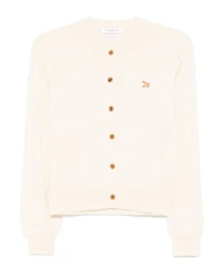 Maison Kitsuné フォックス刺繍ボタン留めカーディガン - サムネイル1