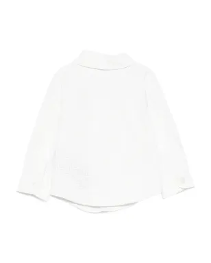 Balmain Kids 幾何学模様シャツ - White - サムネイル2