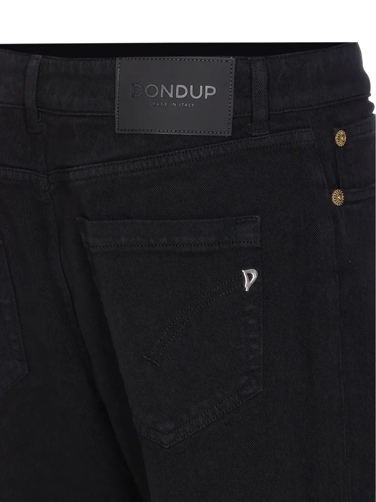 DONDUP ボタン留め ロゴプレート ジーンズ - 画像4