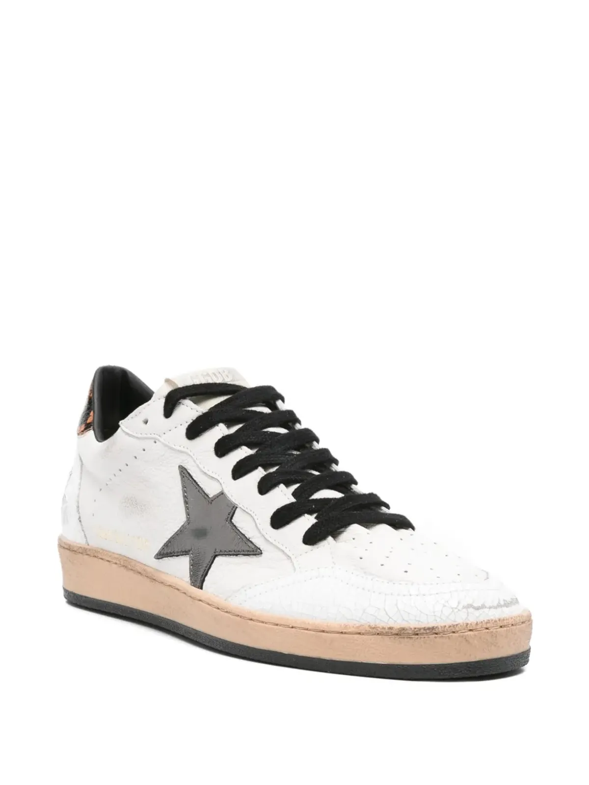 Golden Goose Ball Star snake-detail スニーカー ホワイト - 画像2