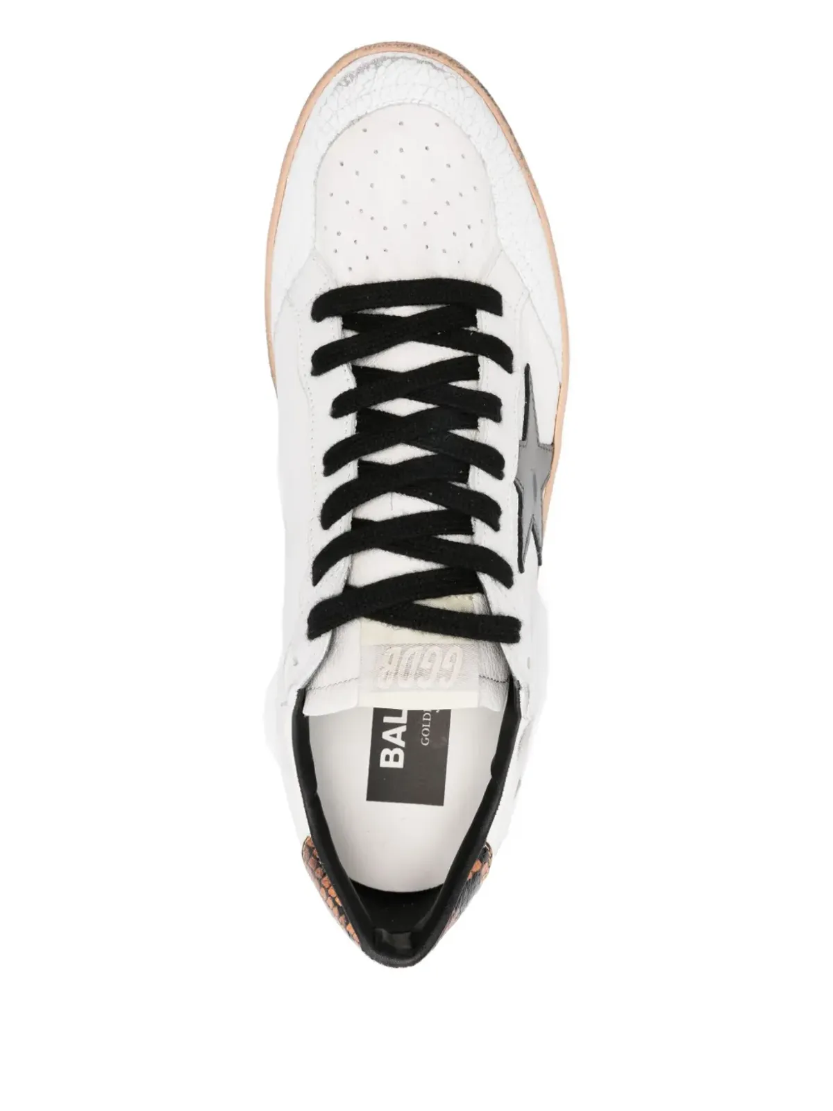 Golden Goose Ball Star snake-detail スニーカー ホワイト - 画像4
