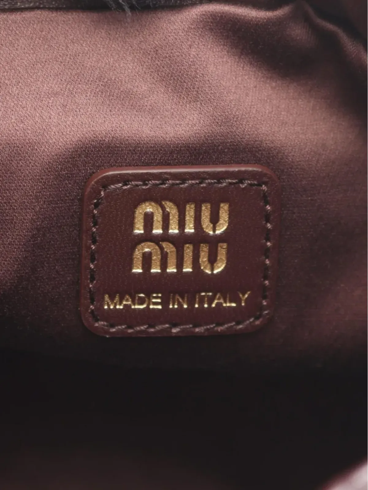 Miu Miu ビンテージ ロゴパッチポーチ - 画像5